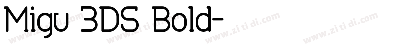 Migu 2DS Bold字体转换